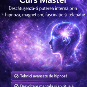 Sesiune Curs Master - Descătușează ți puterea interna prin hipnoză, magnetism, fascinație și telepsichism (copie) (copie)